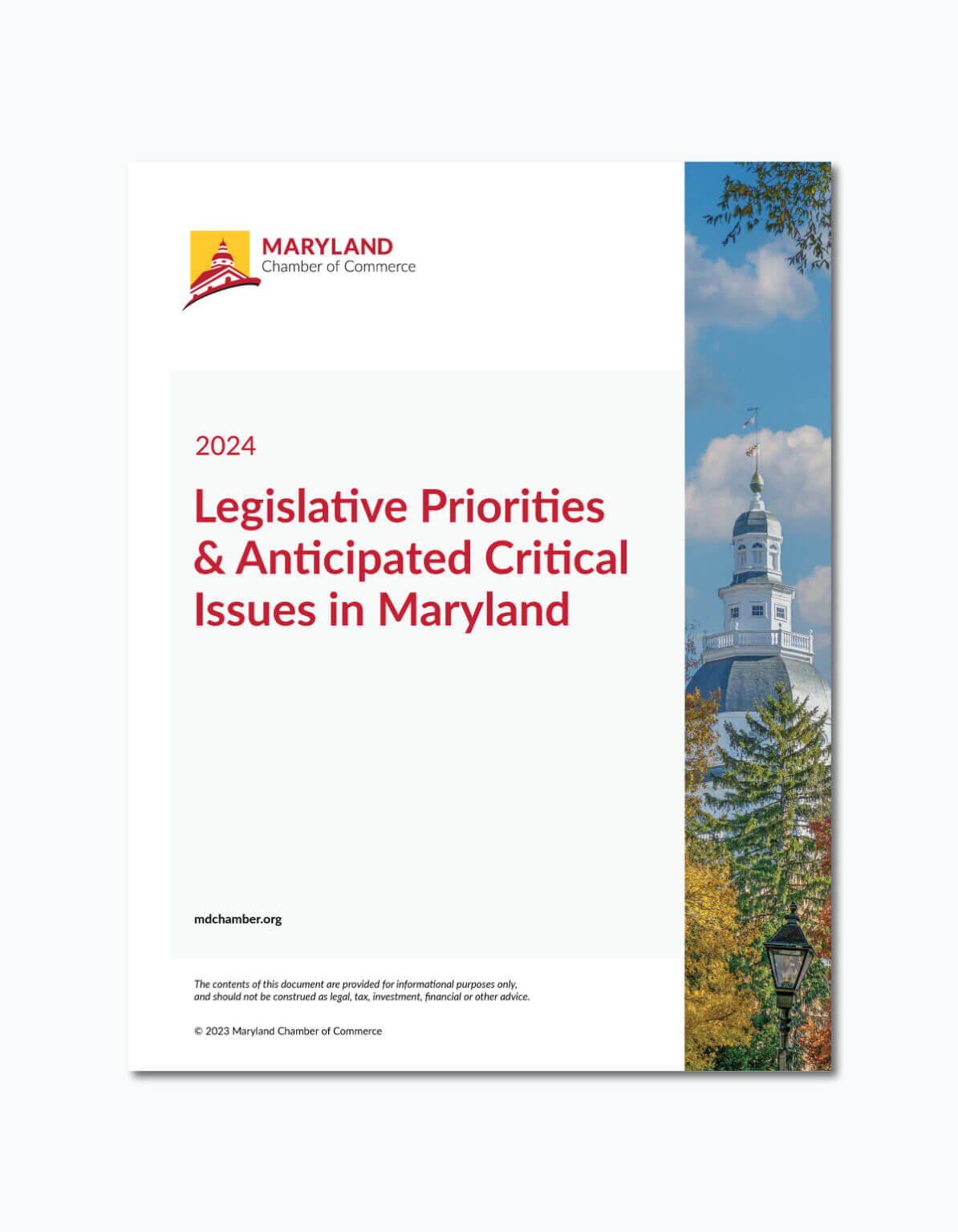 2024 Legislative Priorities & Critical Issues — Maryland Chamber of ...