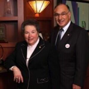 A headshot of Business Hall of Fame inductees Alan and Lois Elkin